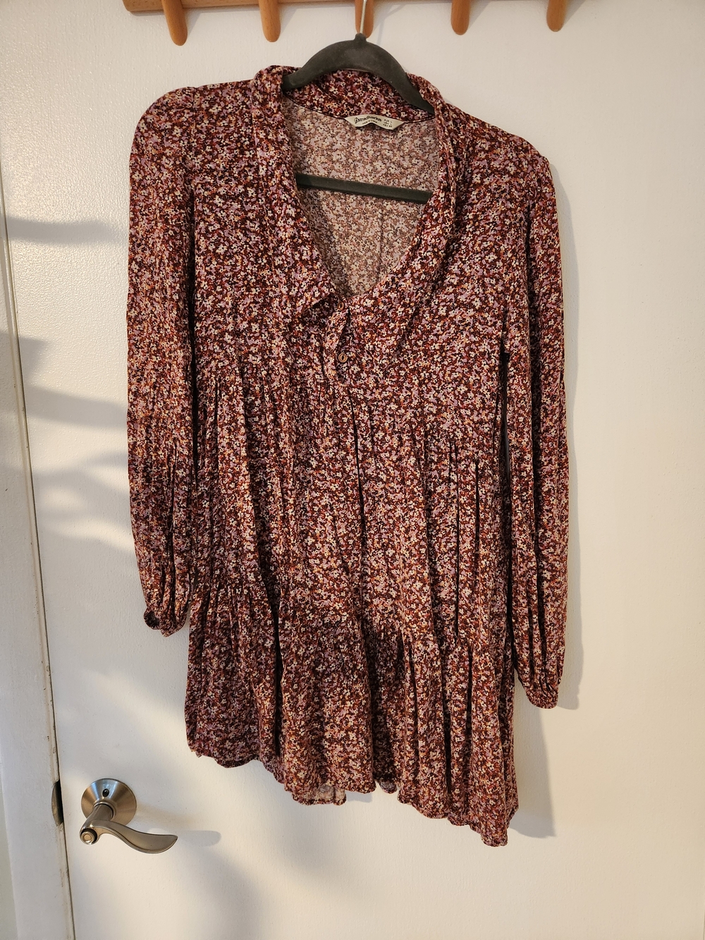 stradivarius Pink Floral Mini Dress